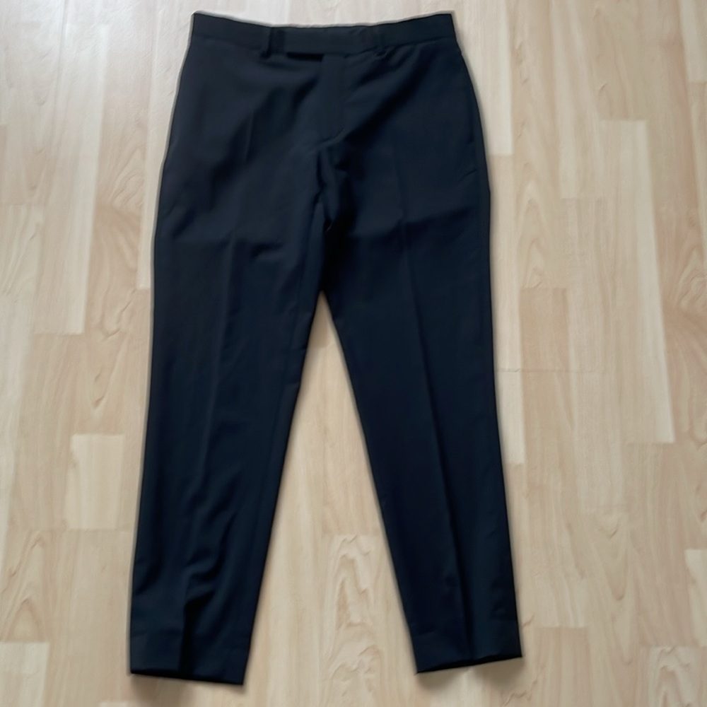 Sandro Paris black wool cropped pant, size EU 36/ US4